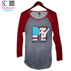 Vintage MTV Baseball Style Jersey. Size Medium.
